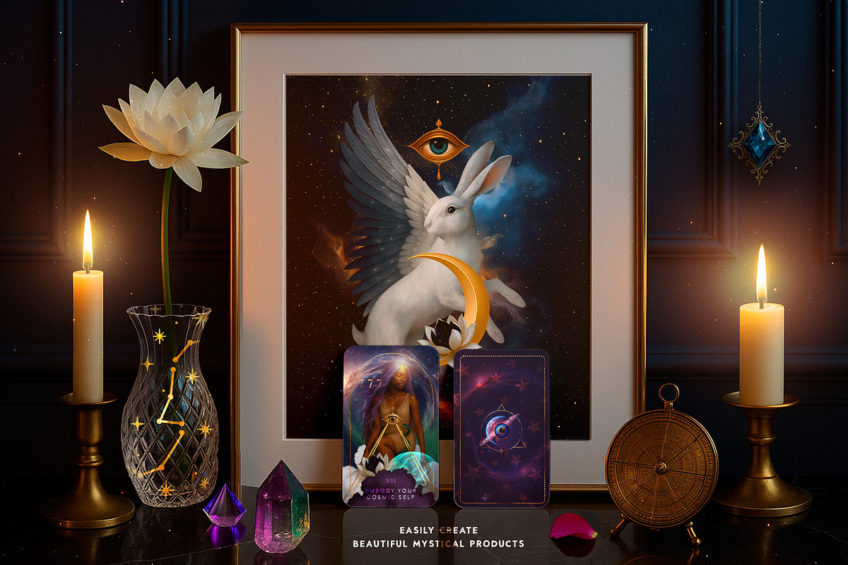 Celestial Cosmic Magic Moon Stars, an Object Graphic by Anna Babich (Photo 8 of 10)