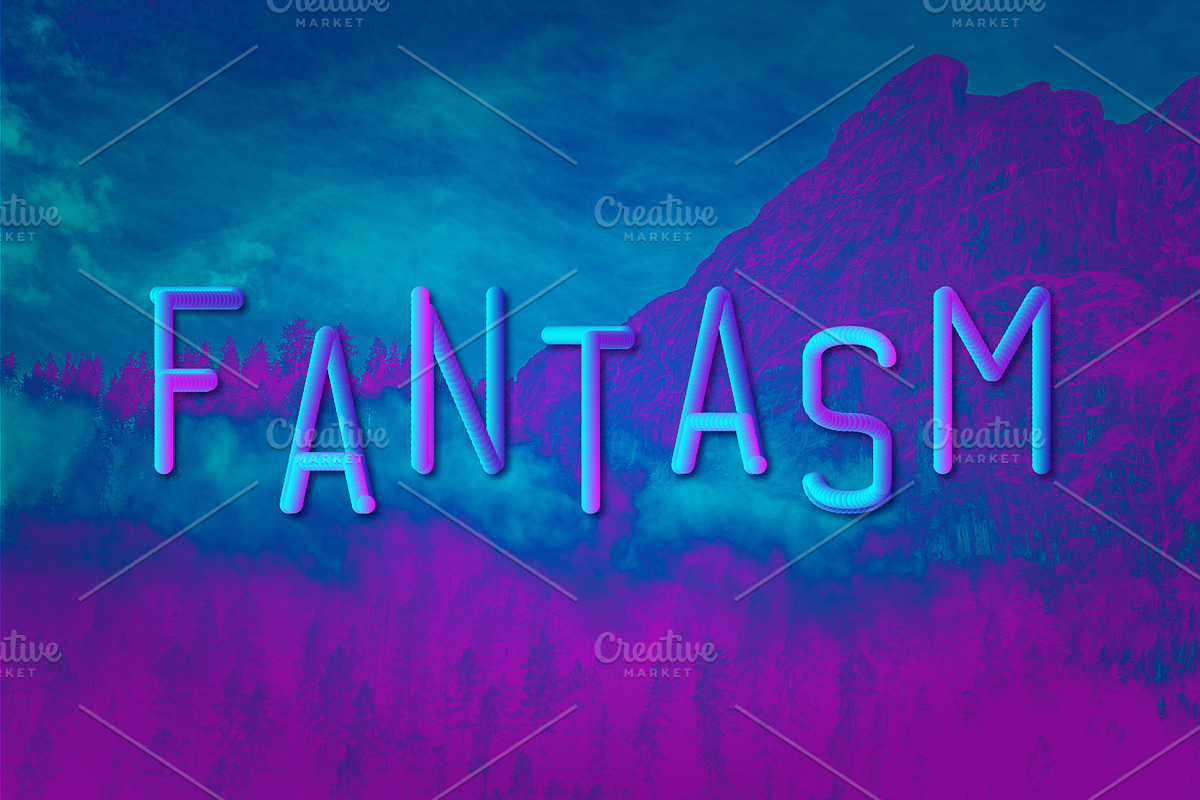 Fantasm 3D Font