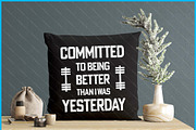 Fitness Motivation Gym Workout SVG, a Graphic by Creativeusart (Thumbnail 4 of 4)