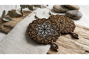 Mandala Earring Vector, an Object Graphic by hafijul (Thumbnail 10 of 11)