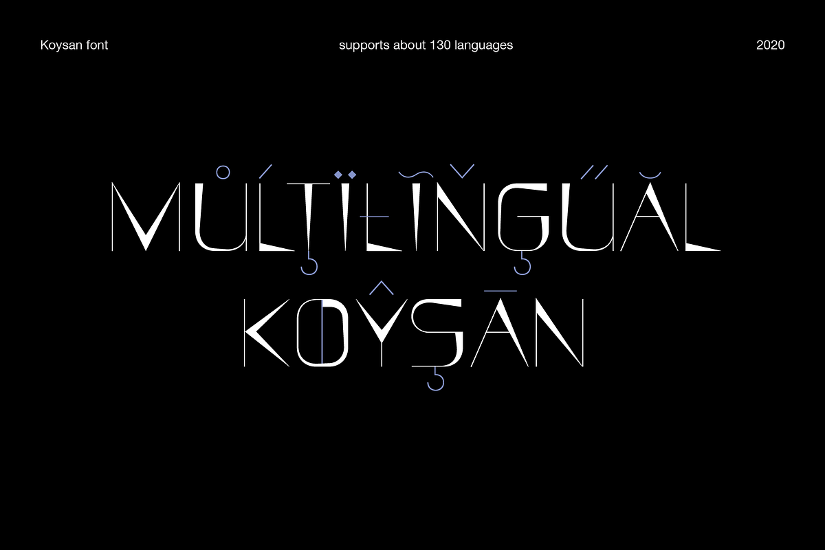 KOYSAN — Display font, a Sans Serif Font by Viktor Pesotsky | Fonts (Photo 4 of 16)