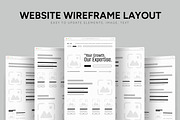 Website Wireframe Design, a Wireframe Template by CreativeShaper (Thumbnail 1 of 6)