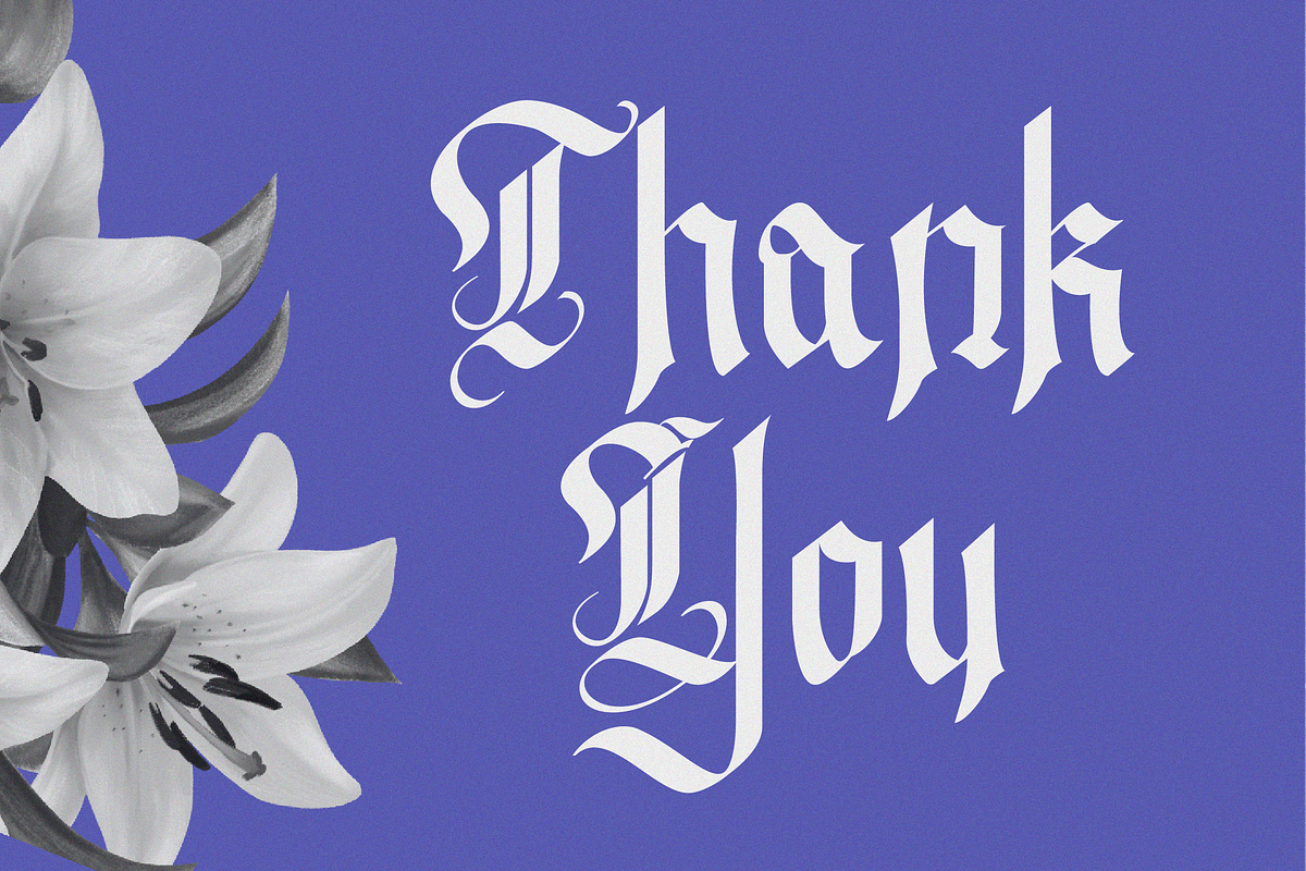 Westend Ridge - Blackletter Font, a Blackletter Font by Randi Irvan | Rvandtype (Photo 10 of 12)
