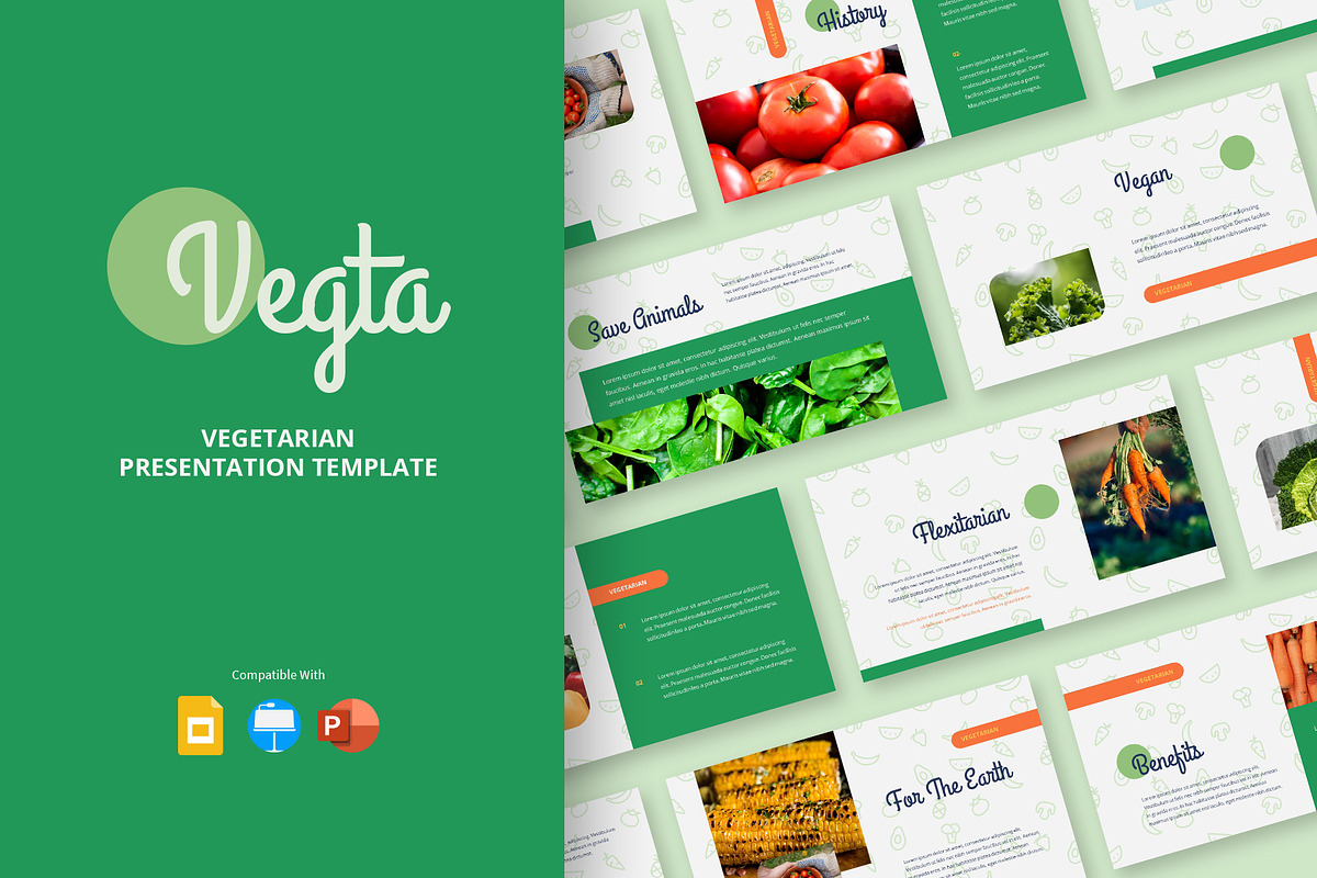 VEGTA - Vegetarian Presentation, a Presentation Template by Dankudraw (Photo 1 of 6)