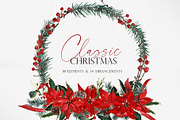 Watercolor flower-Classic Christmas, an Illustration by Beigetime (Thumbnail 1 of 9)