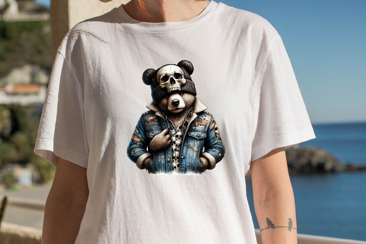 Streetwear Teddy Bear Black Sublimat, an Illustration by SVGArt (Photo 8 of 8)