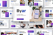 Byar E-Wallet Digital Payment PPT, a Presentation Template by kerismaker (Thumbnail 1 of 10)