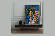 Afro Woman Wall Art, an Arts & Entertainment Photo by FakhiiDesigns (Thumbnail 5 of 5)