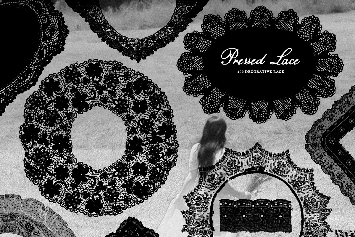 Pressed Lace Frames, a Texture Graphic by Purple (Photo 14 of 16)