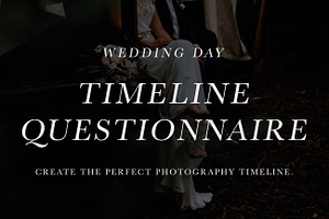 Wedding Timeline Question Form