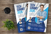 Tech Summit Flyer Template, a Flyer Template by Boostock (Thumbnail 1 of 4)