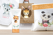 Cute Little Watercolor Animals, an Animal Illustration by OctopusArtis (Thumbnail 8 of 9)