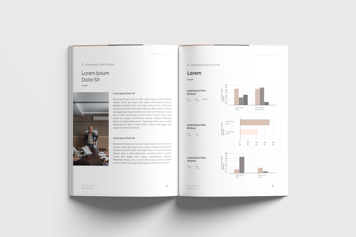 Report Design Template, a Marketing Template by CubicSpace (Photo 2 of 5)