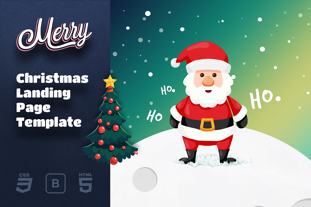 Merry Christmas Landing Page, a Landing Page Template by ProfMe Themes (Photo 1 of 2)