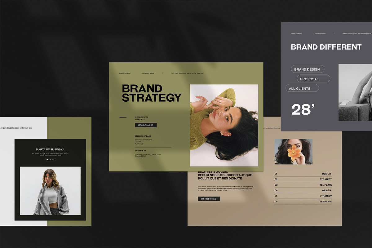 Brand Strategy Template, a Brochure Template by slidestock55 (Photo 8 of 8)