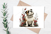 Whimsical Dogs Floral Clipart Bundle, a Seasonal Illustration by Canvas Craft (Thumbnail 6 of 7)
