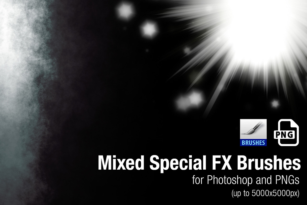 Mixed Special FX PS Brushes and PNGs, a Brush Add-On by Creative Graphics (Photo 3 of 5)