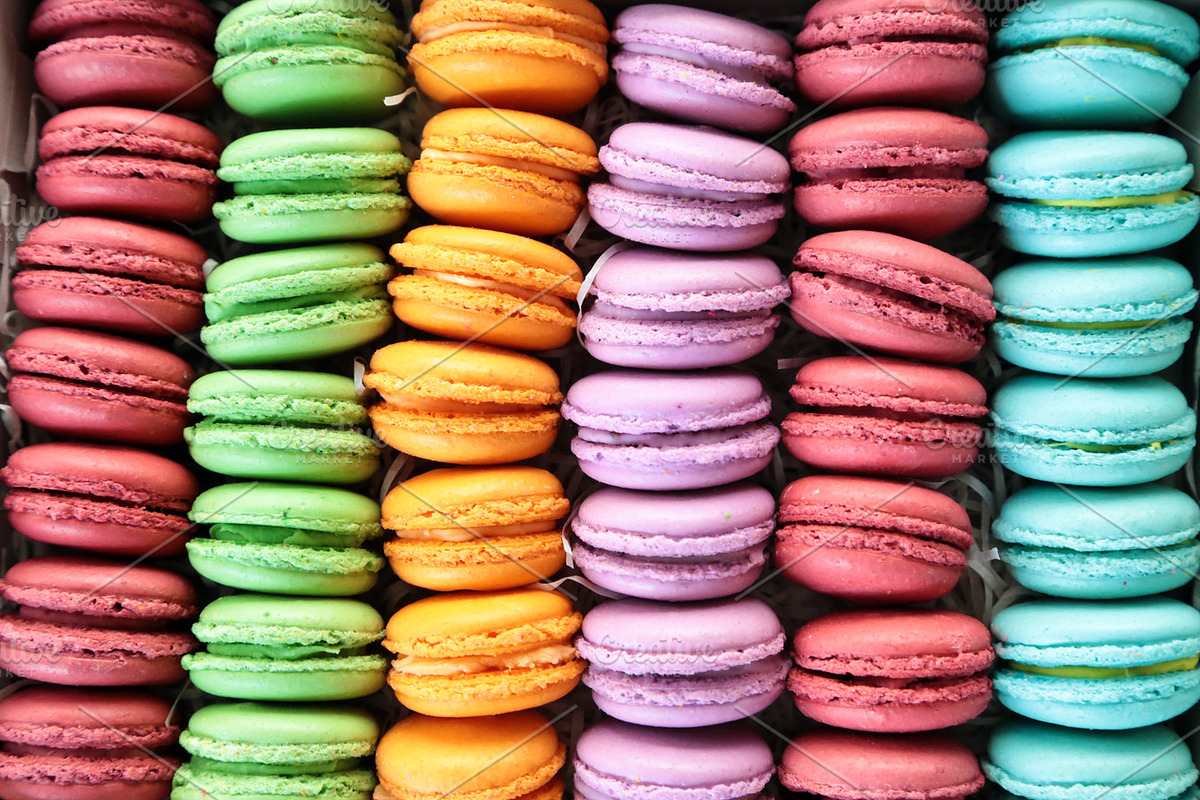 French dessert macarons stock photo containing macarons and macaron, a Food & Drink Photo by Love Giftery (Photo 3 of 3)