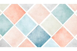 Pastel geometric diamond pattern, an Illustration by Lermont51