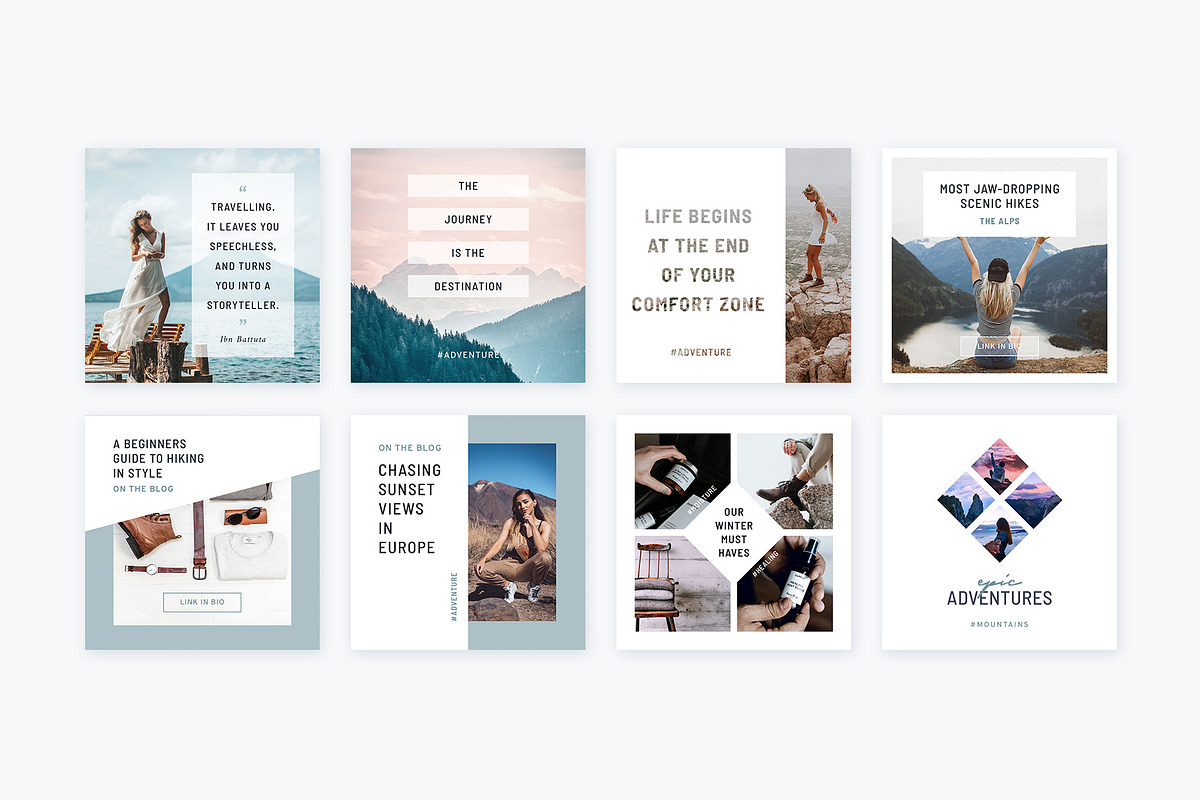 Instagram Posts Mountains | CANVA, a Social Media Template by Poego Social (Photo 5 of 8)
