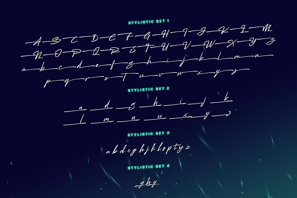 Billock Script font, a Script Font by alit design (Photo 8 of 15)