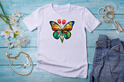 Tulip Butterfly Sublimation Clipart, an Animal Illustration by FloridPrintables (Thumbnail 11 of 12)