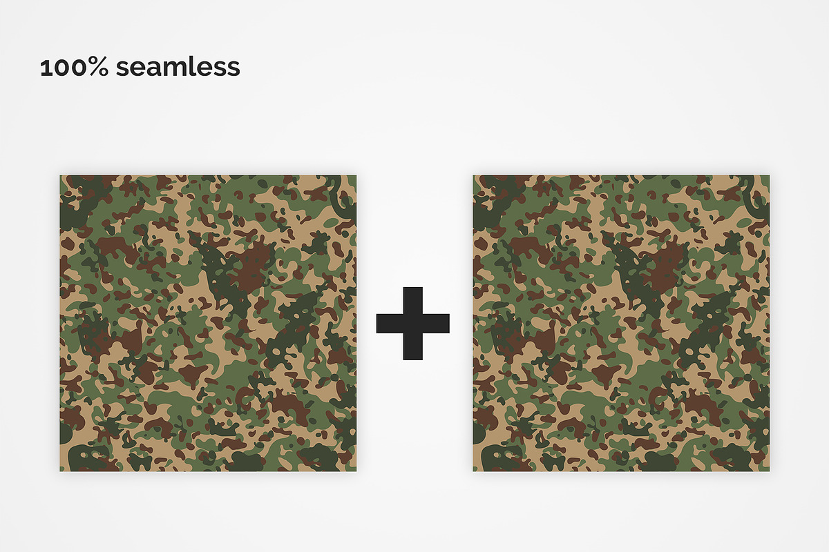 British Flecktarn Camouflage Pattern, a Pattern Graphic by 3Y_Design (Photo 3 of 6)