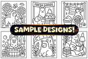 Bold Easy Llama Coloring Pages, an Animal Illustration by Craftsbeefy (Thumbnail 2 of 4)