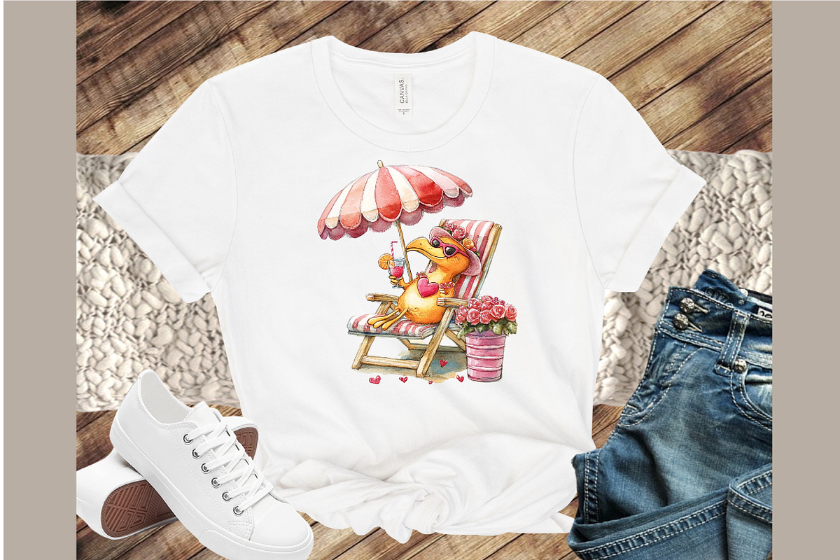 Summer Flamingo PNG Sublimation, an Illustration by Sublimation Artist (Photo 4 of 6)