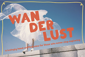 Wanderlust Handwritten Sans Serif, a Font by vanloveart