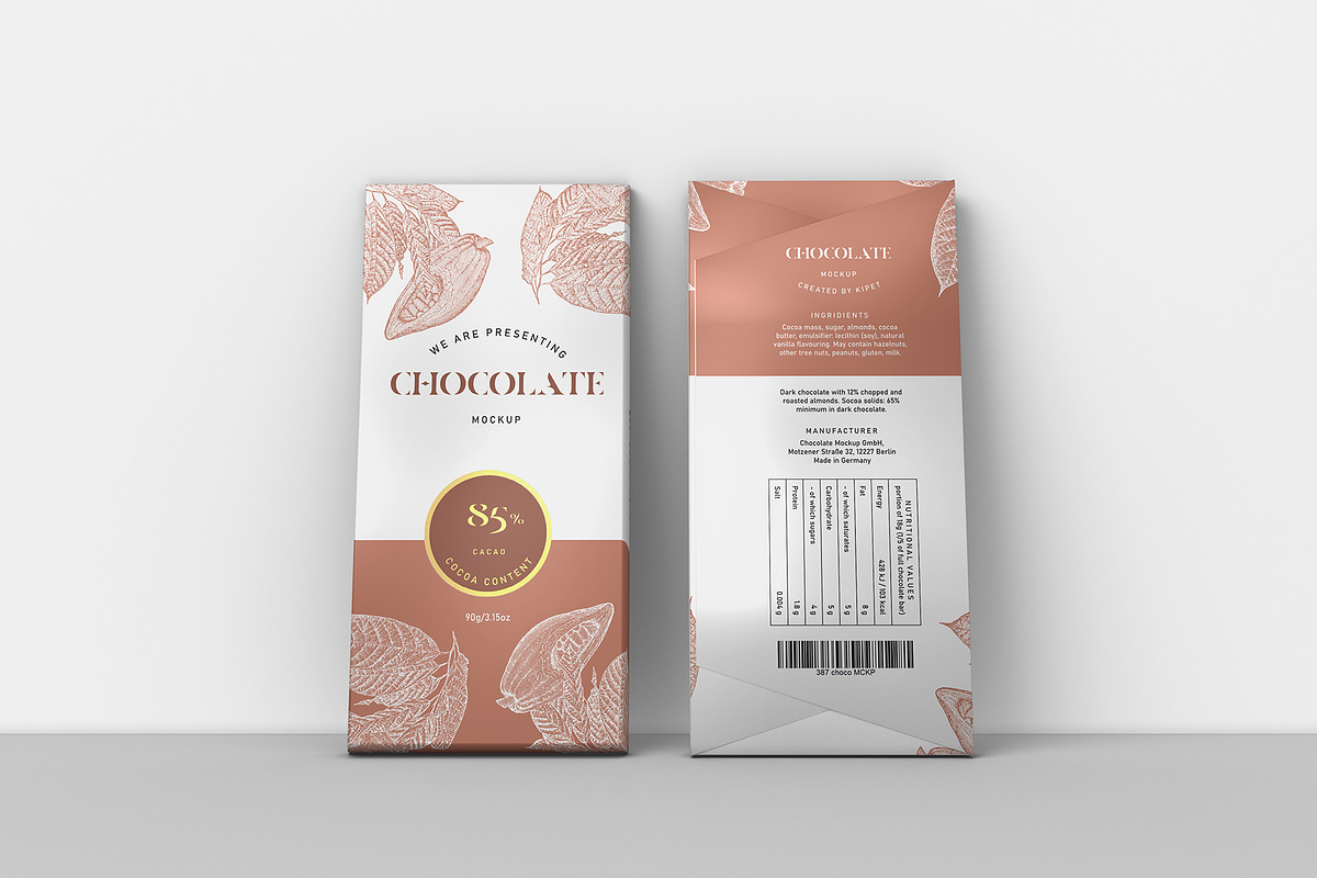 Chocolate Packaging Mockup 2, a Packaging Mockup by KIPET (Photo 3 of 15)