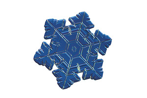 Natural blue snowflake crystal, a Nature Photo by Lukas Jonaitis SHOP