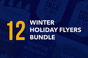 Winter Holiday Flyers Bundle, a Flyer Template by Rafoz (Thumbnail 1 of 6)