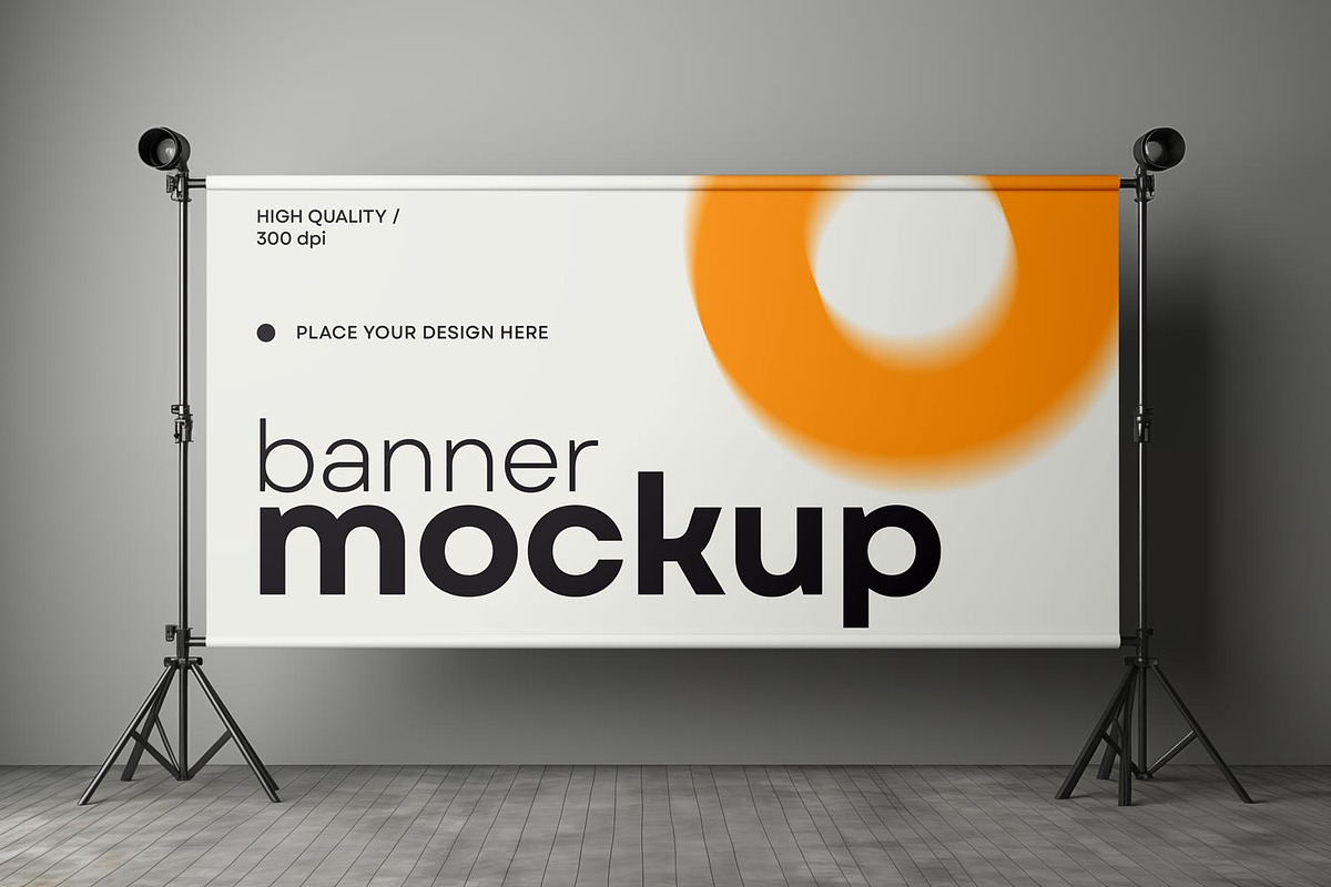 Banner and Press Wall Mockup, an Advertising Mockup by dpi (Photo 12 of 13)