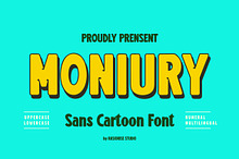 Moniury a Sans Cartoon Font