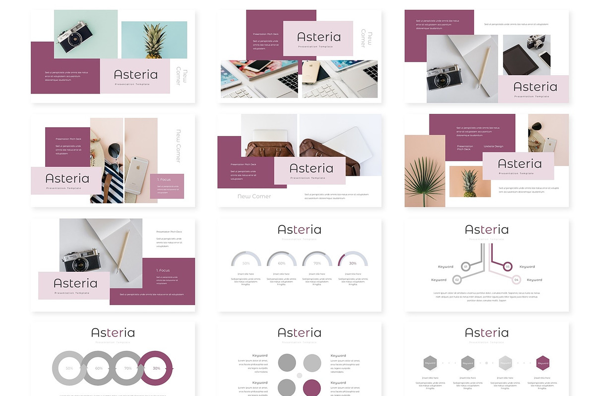Asteria - Powerpoint Template, a Presentation Template by AQR Studio