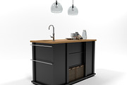 Kitchen island 0304, a Furniture 3D Model by inDahouze (Thumbnail 7 of 9)