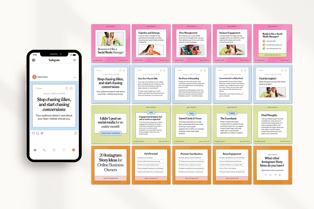 Instagram Creator for Coaches Canva, a Social Media Template by Fallon Gerst (Photo 7 of 47)