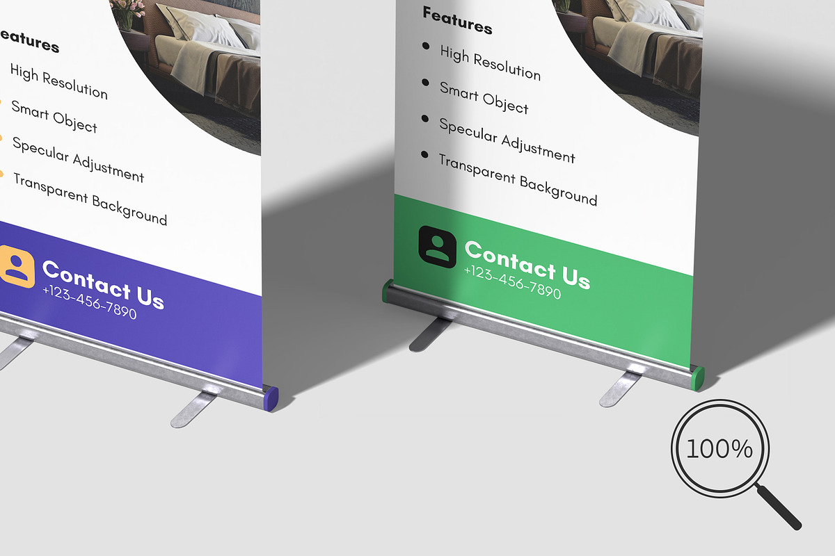 Roll-Up Banner Mockups, an Advertising Mockup by graphiccrew (Photo 8 of 10)