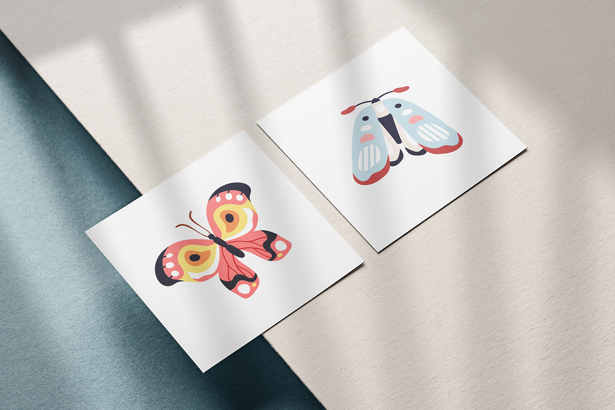 Pretty exotic butterflies, moths set, an Animal Illustration by Good Studio (Photo 5 of 7)