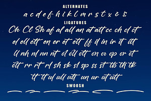 Moonlight Shines - Bold Script