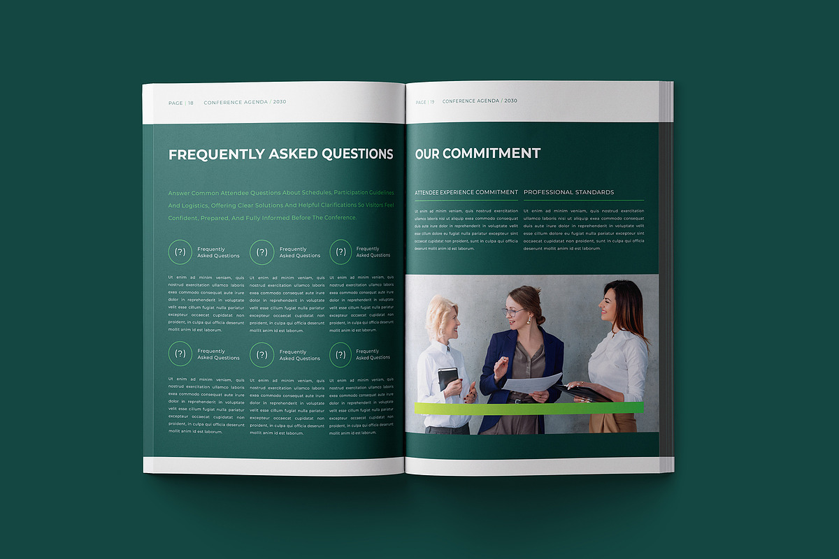Conference Agenda Brochure Template, a Brochure Template by Designsoul14 (Photo 8 of 9)