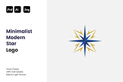 Minimalist Modern Star Logo, a Branding & Logo Template by Luxury Logos (Thumbnail 1 of 4)