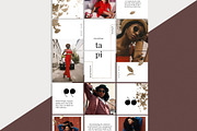 Tapi Instagram Grid Template, a Social Media Template by The Urban Paper (Thumbnail 2 of 4)