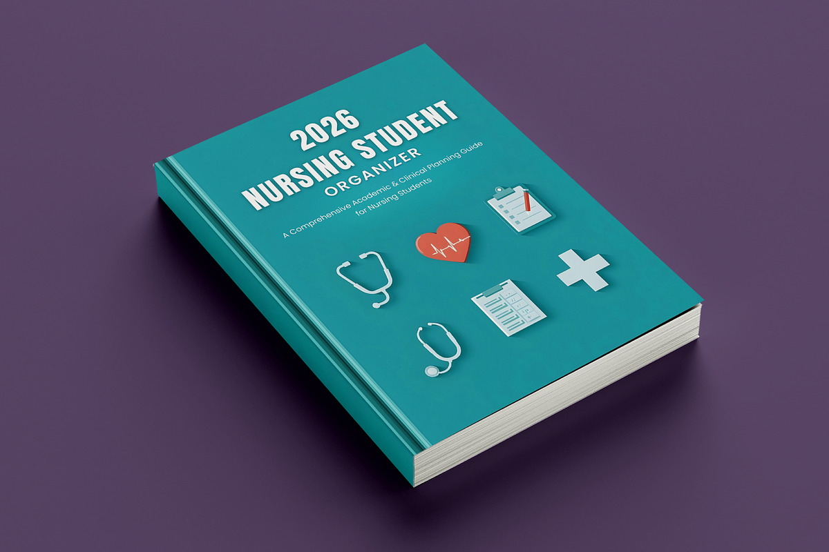 2026 Nursing Student Organizer Canva, a Stationery Template by Mustafiz (Photo 2 of 7)