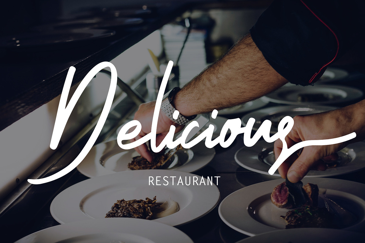 Intermezo Signature Font preview 4