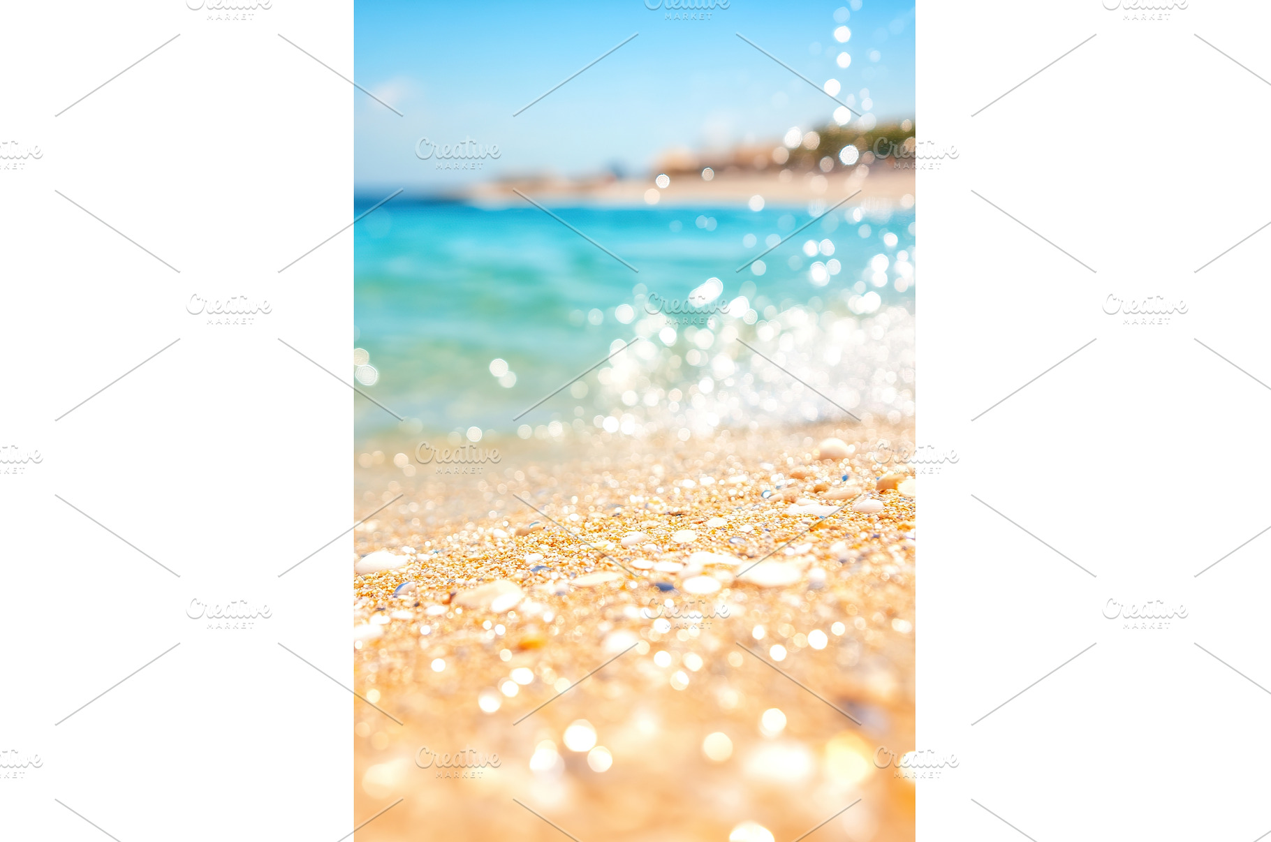 Sunlit sand and sparkling ocean, a Nature Photo by Lermont51