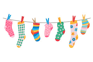 Cotton and wool socks, an Object Illustration by Vector Tradition