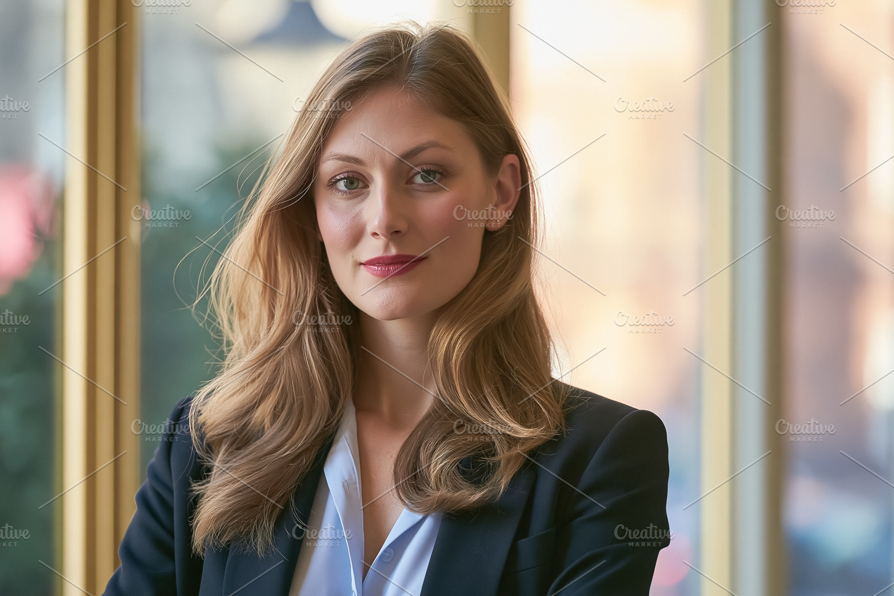 Professional woman confidently looking at camera, representing b, a Person Photo by Studio ANNA
