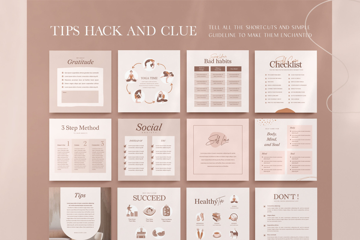 Wellness Instagram Creator CANVA PS, a Social Media Template by Eviory (Photo 27 of 48)